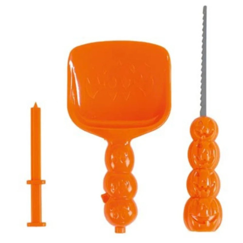 3pc pumpkin carving kit - pumpkin, |