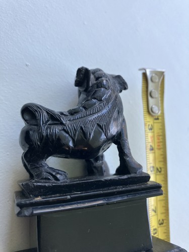 Black carved small foo - , dog