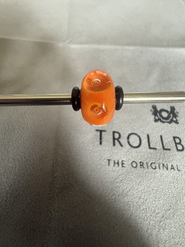 Genuine trollbeads ooak orange - genuine,