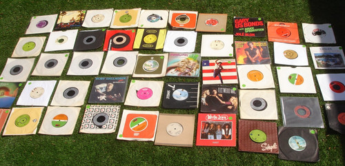 Vinyl singles records rock - vinyl,