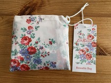 Cath Kidston Tesco Reusable Pink Blue Floral Fold Away Lightweight Shopping Bag