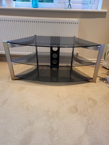 Glass corner stand - glass,