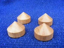 4 Oak cone feet 38mm dia  for