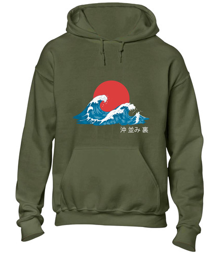 Japanese wave hoody hoodie - wave,