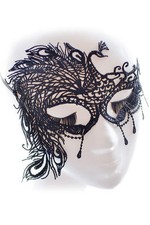 VENETIAN MASQUERADE EYE MASK New Ladies FANCY DRESS Black HALLOWEEN PARTY LACE