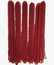 144PCS Mardi Gras Beads, Red