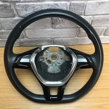 Genuine VW black leather flat