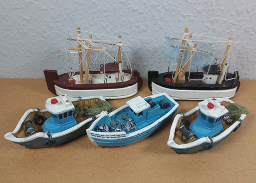 Vintage wooden resin fishing - wooden,