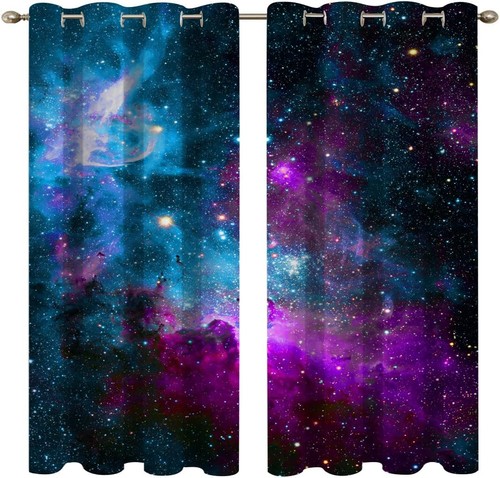 Galaxy curtains for bedroom - curtains,