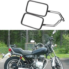 For Yamaha DT100 DT175 DT250 DT400 XS400 XT500 TX750 Rectangle Rearview Mirrors