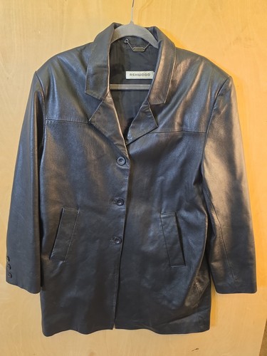 Ashwood leather jacket ladies - leather,