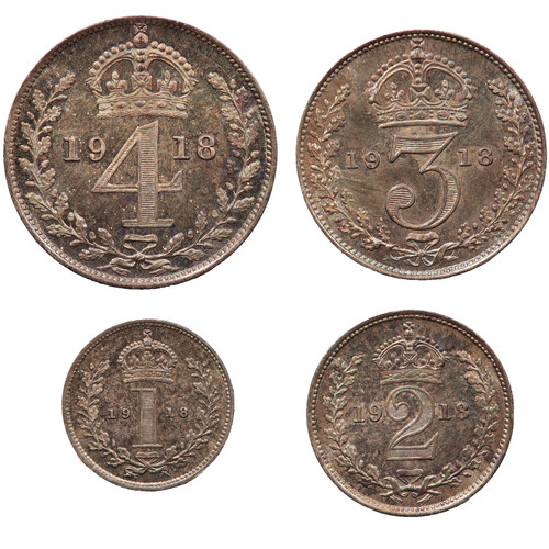 1918 king george silver - 1918, v