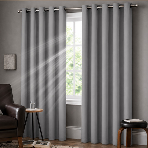 2pc blackout eyelet curtains - blackout,