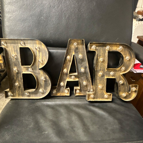Light bar metal - letter, sign