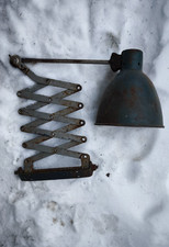 Vintage scissor wall lamp