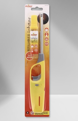 Refillable long gas - refillable, lighter