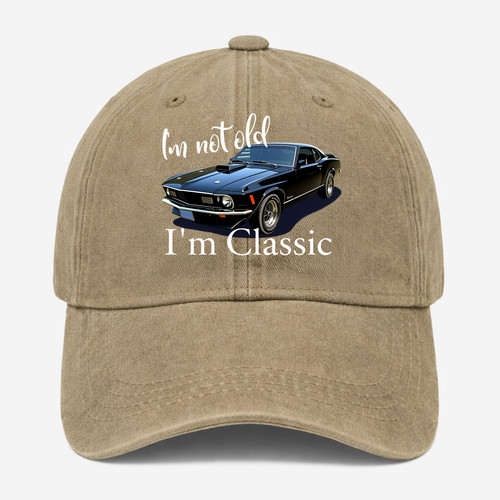 Funny classic car - funny, hat