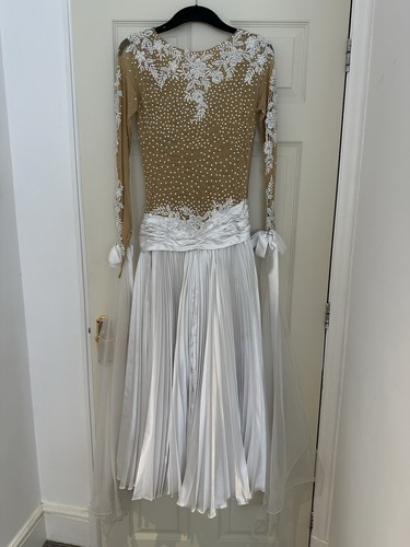 White ballroom dance dress - ballroom,