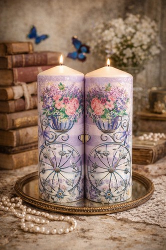 Candles with - ,