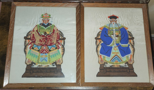 Vintage chinese gouache - chinese,
