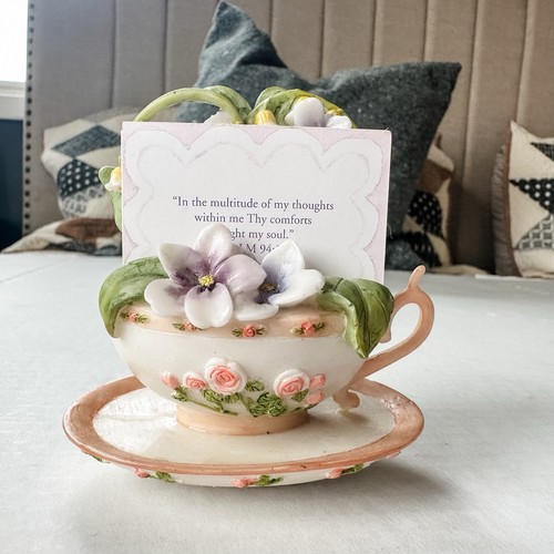 Teacup flower promise box - box, 60