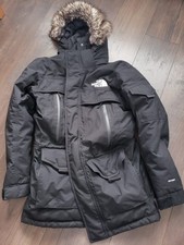 The North Face McMurdo Men's Parka Size SMALL (BUT FITS MEDIUM) Goose Down BLACK