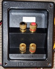 Mission 773e Crossover ( No. 73-XOVER/WL1 ) & Bi-wire Speaker terminal block.No6