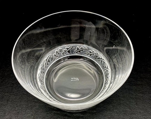 Lalique bowl leaf - leaf, hand