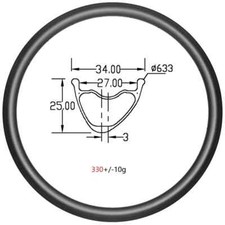 29in 24 28 32 Holes Lightweight Clincher Tubeless XC Mountain Bike Carbon Rims