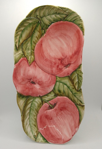 Italian majolica pottery plate - italian,