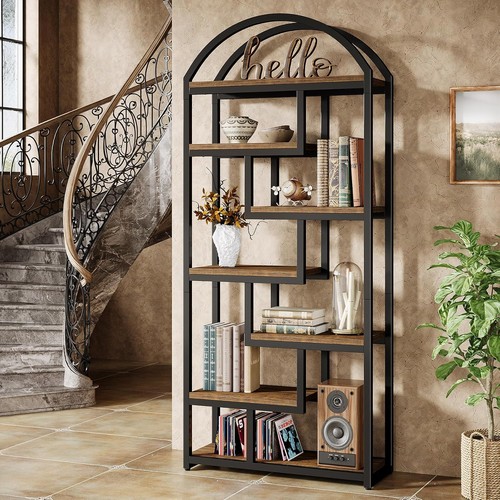 Tall arched bookcase - tall,