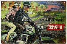 Vintage BSA Motorcycle Metal