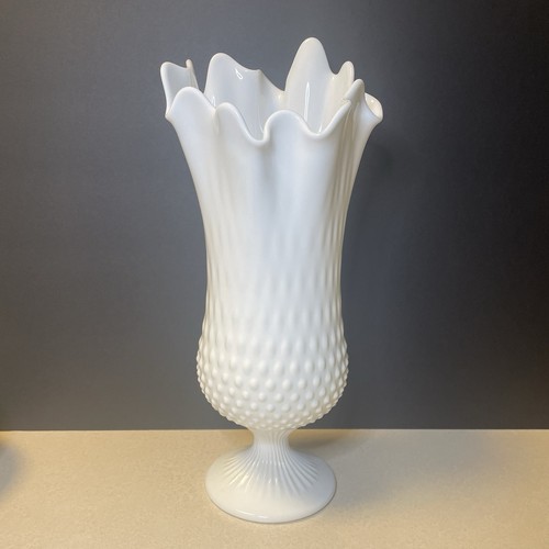 Fenton milk glass hobnail - 14",