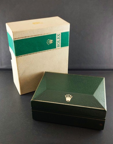 Vintage rolex green stripe box - rolex,
