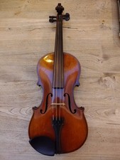 Vintage violin with video 100 yr old Czech, well made, restored, bold instrument