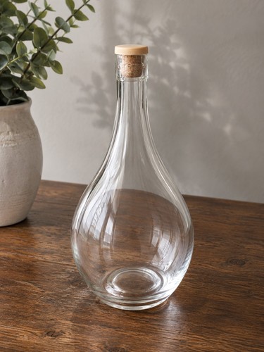 Vintage 1970s glass decanter - vintage,
