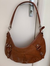 Tony Perotti Italy Quality Genuine Leather  Shoulder Bag - Tan