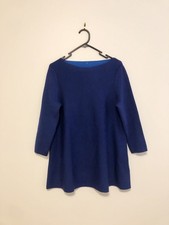 Cos Dark Blue Wool Boat Neck