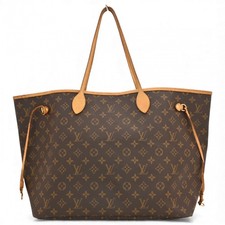 Auth Louis Vuitton Monogram Neverfull GM Tote Bag lv7466hj