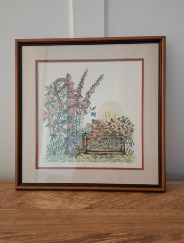 Vintage framed cross - vintage,