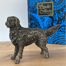 Bronze Retriever Dog figurine sculpture collectable ornament gift boxed