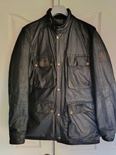 1970s Belstaff Trialmaster Vintage Waxed Cotton Motorcycle Jacket 40” Chest