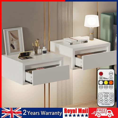 Wall mounted bedside cabinet - mounted,