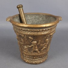 Antique Mortar Bronze Solid