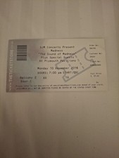 Madness Ticket Stub Plymouth