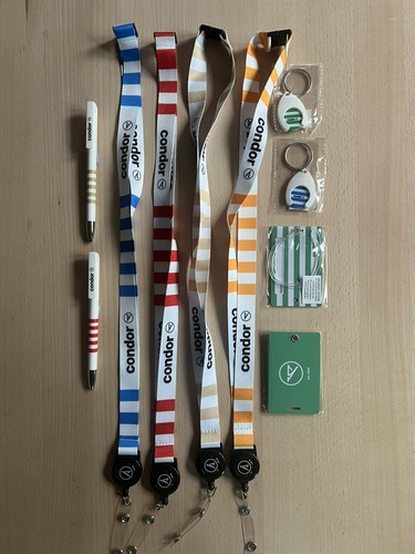 Condor airlines lanyards two - condor, lanyards,