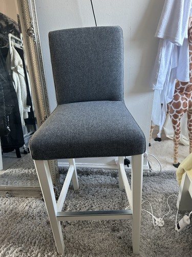 Ikea bergmund grey stool - ikea, stool/high