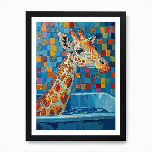 Giraffe the bath warm tones - bath,