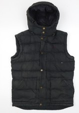 Jack Wills Women's Black Puffer Jacket M