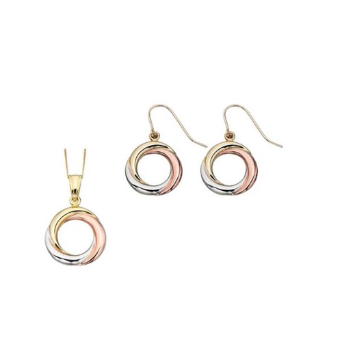 Russian pendant and earrings - russian,